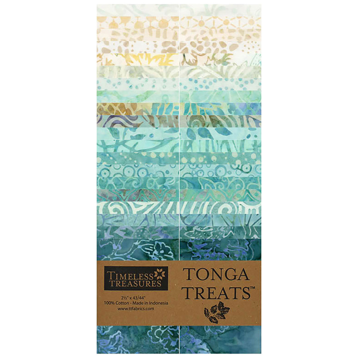 Timeless Treasures Fabrics Tonga Batiks Surfside Jelly Roll 2.5